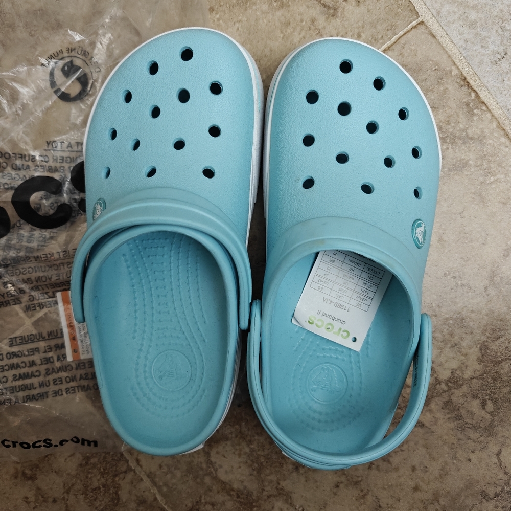 CROCS Unisex Aqua Blue Clogs